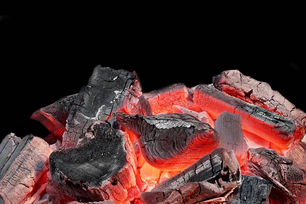 istock Hot Charcoal in the BBQ Grill Pit 466801470
