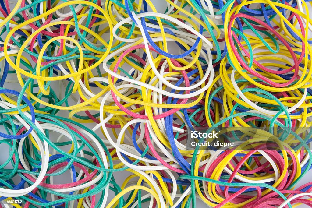 Colored Rubber Bands Stock Photo - Download Image Now - Rubber Band, 2015,  Color Image - iStock