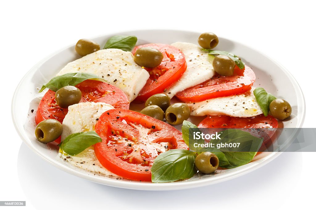Caprese salad Close-up of caprese salad  2015 Stock Photo