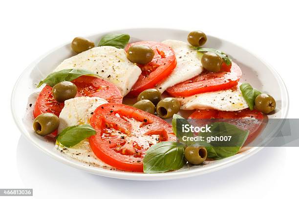 Caprese Salad Stock Photo - Download Image Now - 2015, Appetizer, Basil