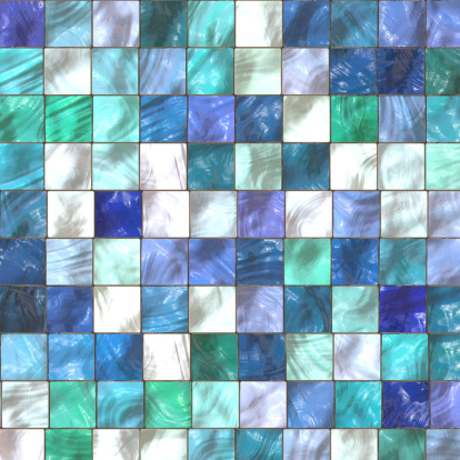 Abstract colored block mosaic tile background