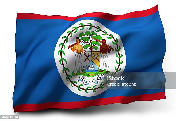 Flag Of Belize Stock Photo - Download Image Now - 2015, Allegory Painting, American Culture