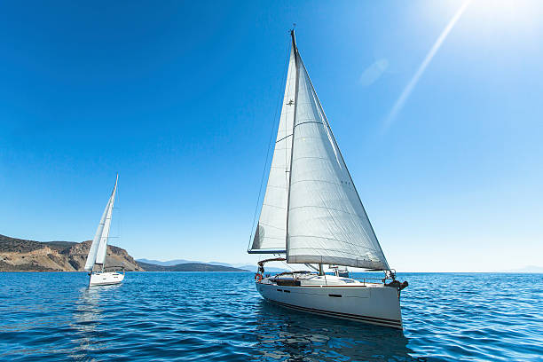 istock Sailing. Luxury yachts. Boats in sailing regatta. 466819920
