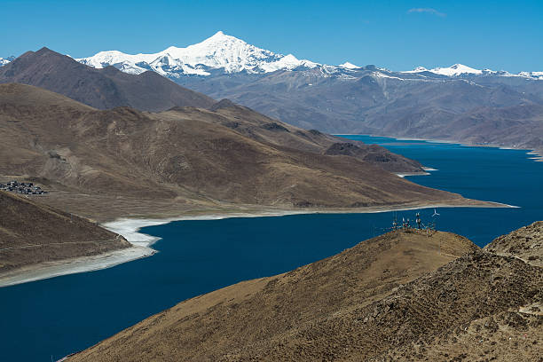 o tibete paisagem - tibet potala palace lhasa himalayas imagens e fotografias de stock