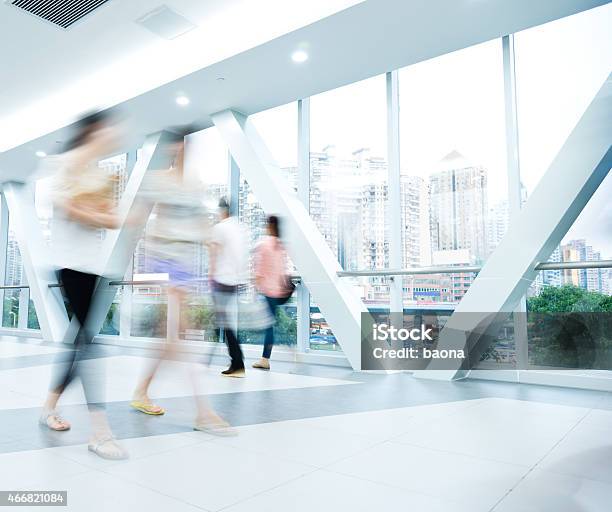 Motion Blurred People Stock Photo - Download Image Now - Blurred Motion, Office, People