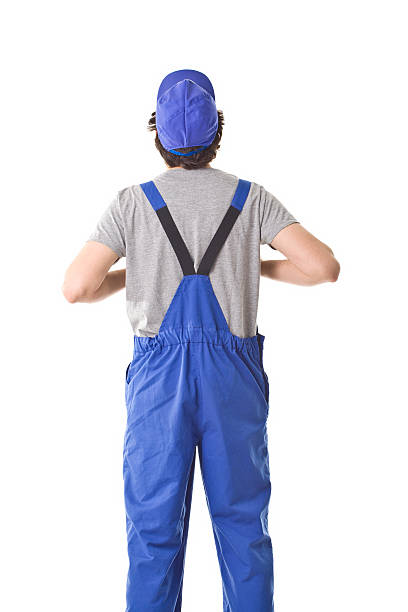 istock Repairman Back Portrait. 466824052