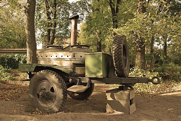 istock Old style field-kitchen outdoor at the spring season 466824592