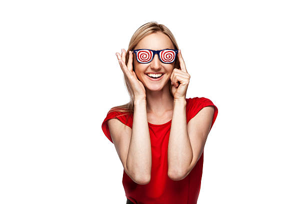 istock party girl in funny glasses 466829520