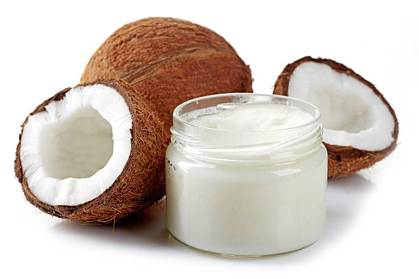 istock jar of coconut oil and fresh coconuts 466830406