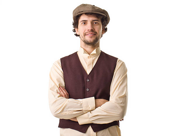 istock Young Cool Retro Man Smiling Portrait. 466830448