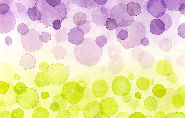 Viola e giallo bolle - illustrazione arte vettoriale