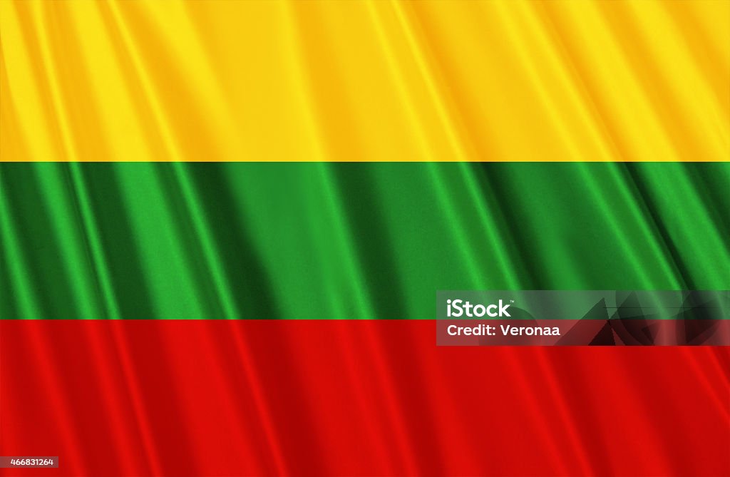 Bandeira Lituânia - Foto de stock de 2015 royalty-free