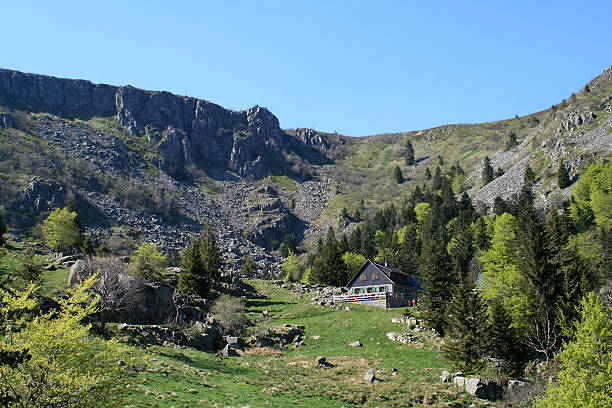 paisagens da vosges, frança - stosswihr - fotografias e filmes do acervo