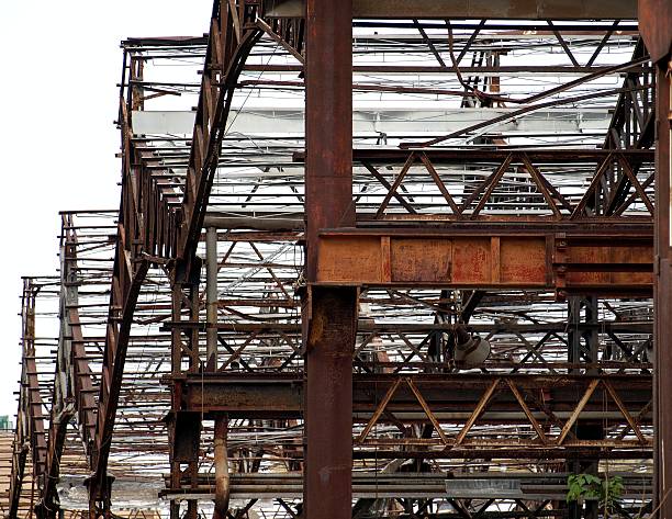 istock Metal Structure of a Deserted Factory 466832449