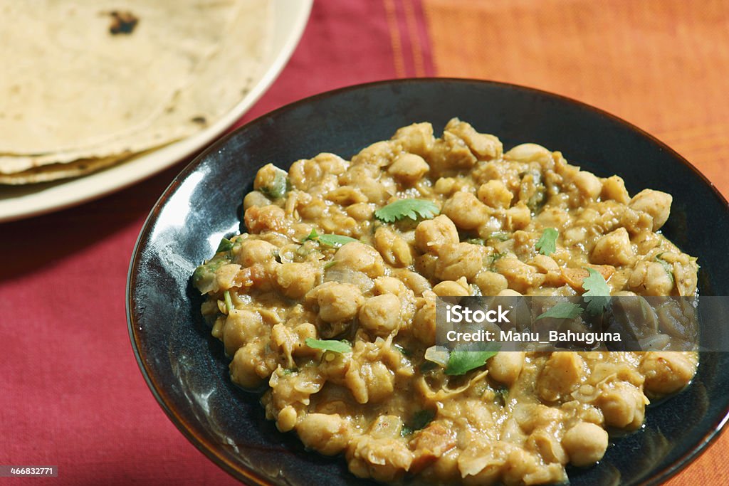 Chana dal in spicy gravy from North India Chana dal cooked in fresh indian spices Chick-Pea Stock Photo