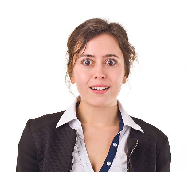 istock Shocked Young Businesswoman Portrait. 466835530