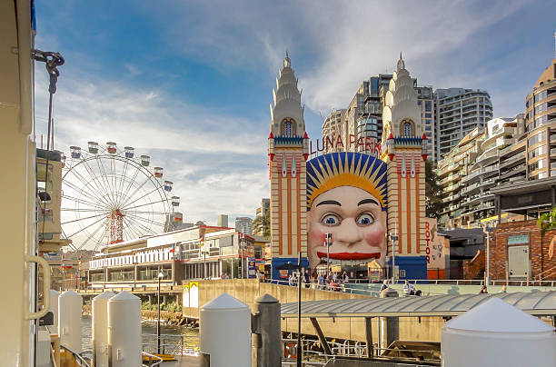 Sydnay, Australia - May 1, 2011: The Face of Luna Park Sydney Australia