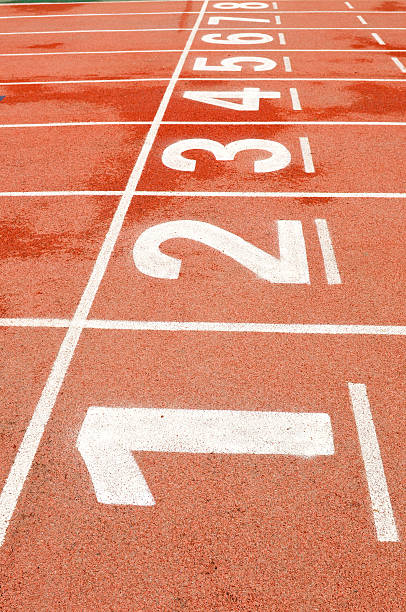 istock The runway on the sports field 466841658