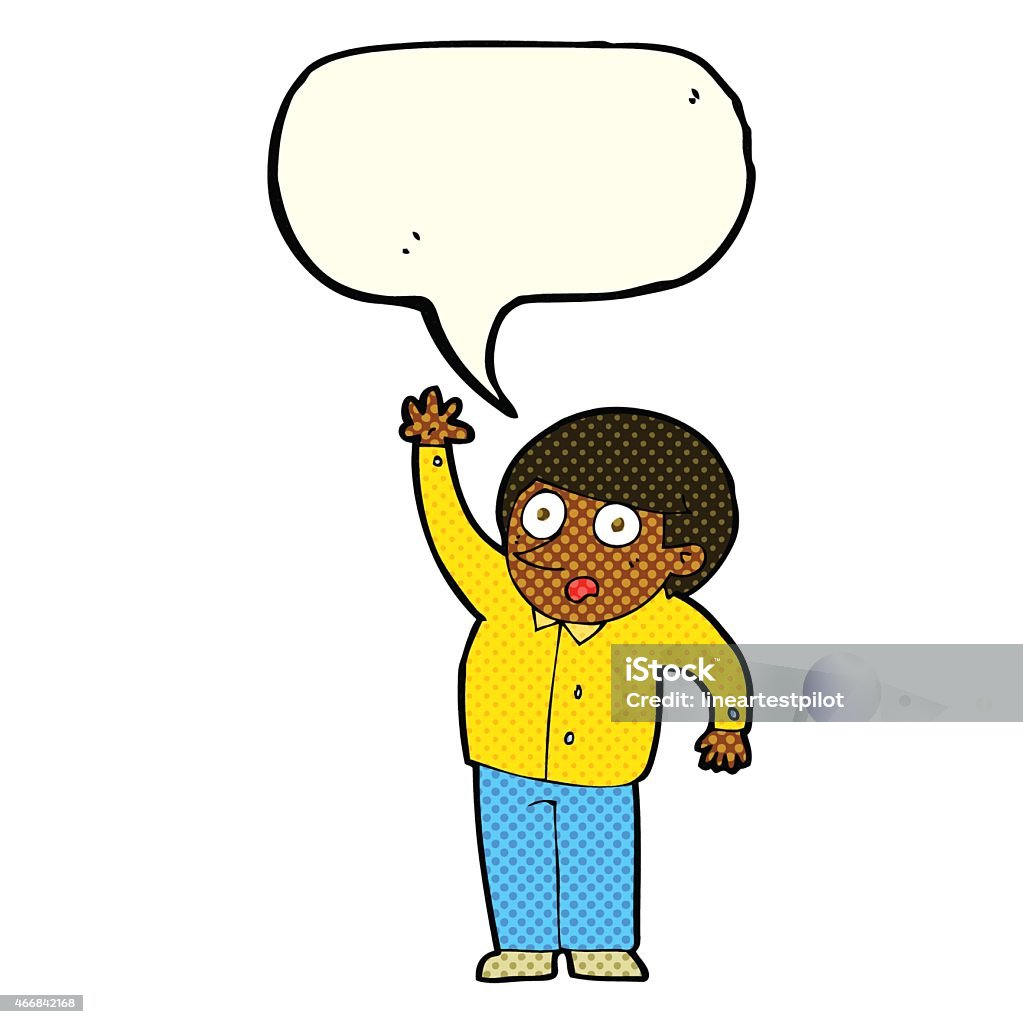 Người Đàn Ông Hoạt Hình Đặt Câu Hỏi Với Bong Bóng Lời Nói Hình ...