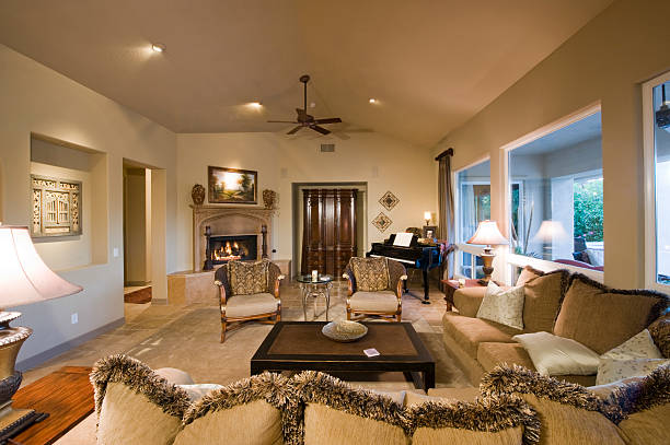 istock Spacious Living Room With Piano In Background 466842278