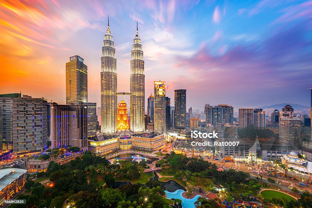 Petronas Towers. Petronas Towers, also known as Menara Petronas is the tallest buildings in the world from 1998 to 2004. Malaysia Stock Photo