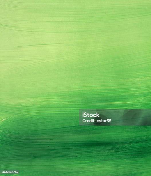 Painted Green Gradient Background Stock Illustration - Download Image Now - 2015, Abstract, Acrylic Painting
