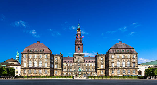 Christiansborg Palace in Copenhagen, Denmark stock photo