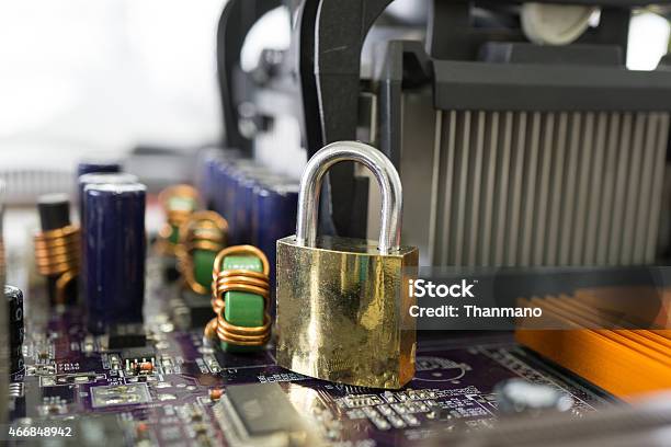 Computer Data Security Enhancement Stock Photo - Download Image Now - 2015, Accessibility, Blue