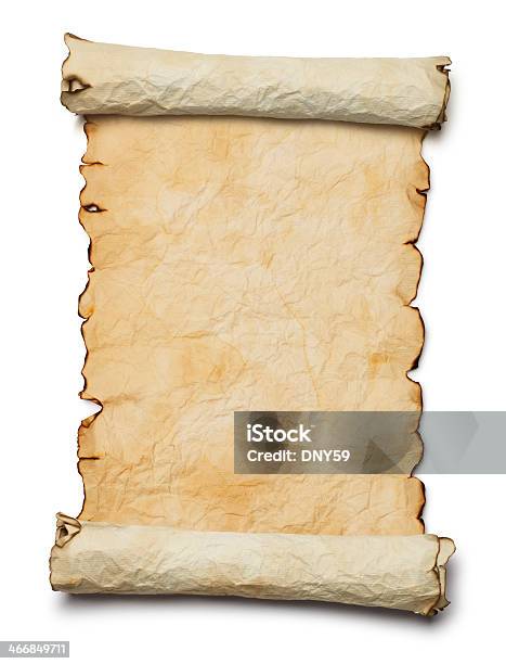 Blank Scroll Stock Photo - Download Image Now - Treasure Map, Blank, Empty