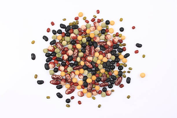 Beans group A variety of beans group vegetable seeds stock pictures, royalty-free photos & images