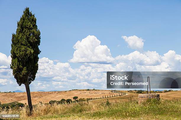 Toskanerin Land Stockfoto und mehr Bilder von Anhöhe - Anhöhe, Baum, Blau