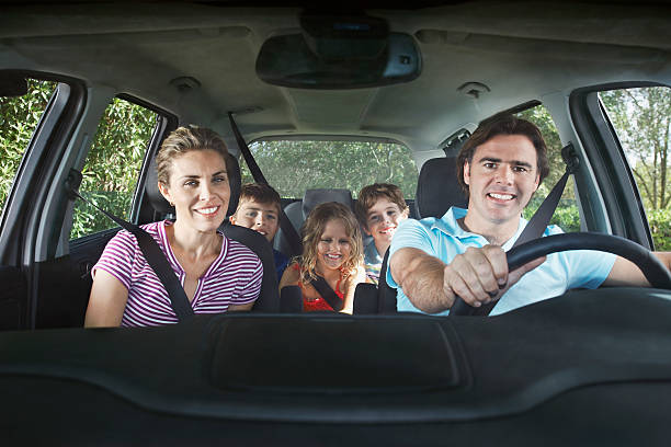 istock Happy Family In Car 466859872