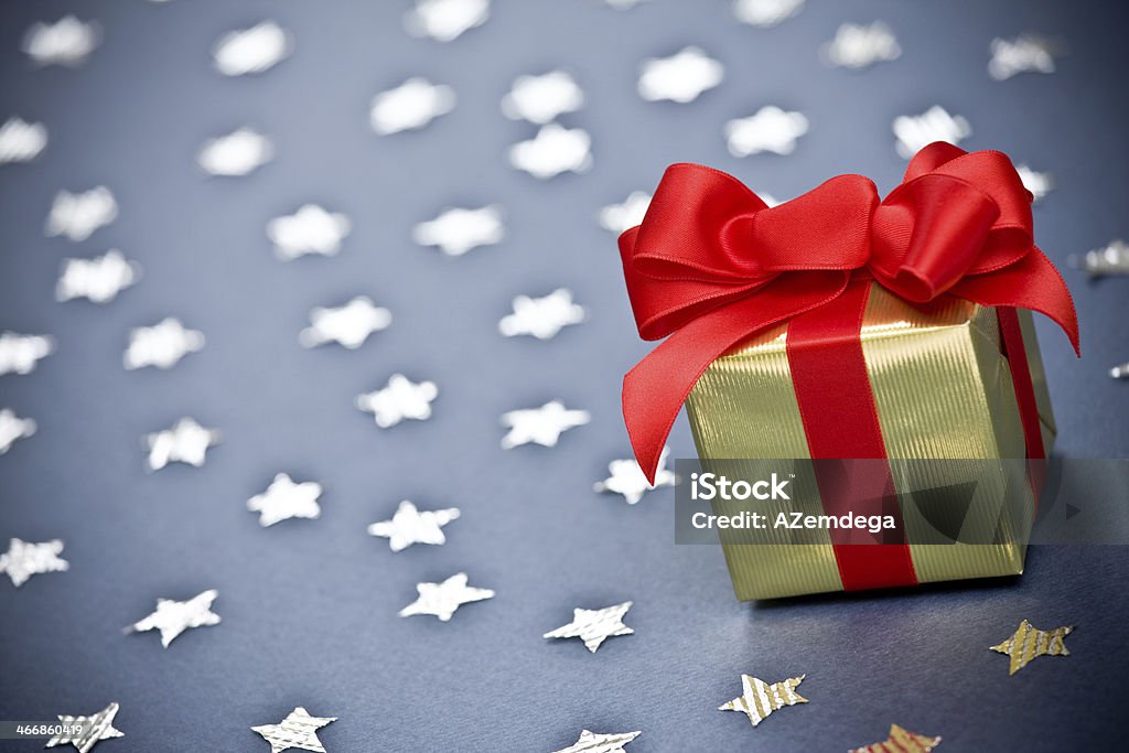 Regalo con stelle XXL - Foto stock royalty-free di A forma di stella