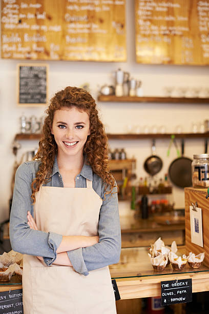 istock Beautiful barista ready to take your order 466866446