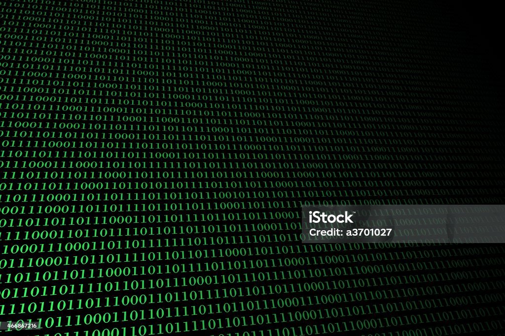 Green Binary Code Background Stock Illustration - Download Image Now ...