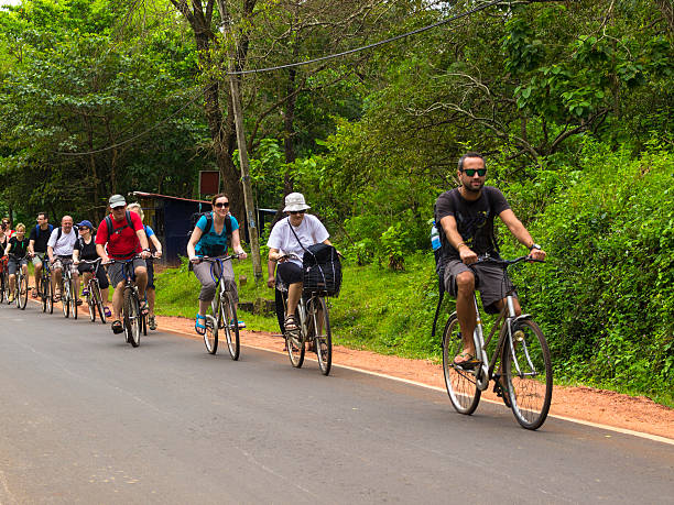 istock People riding bikes in Anuradhapura 466872206