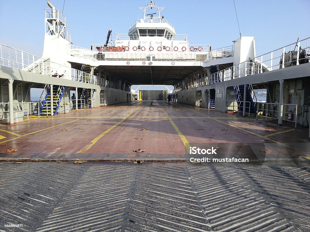 Empty ferry waiting Empty ferry waiting for vehicles Activity Stock Photo