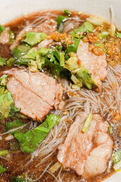 istock Asian noodle with blood 466886680