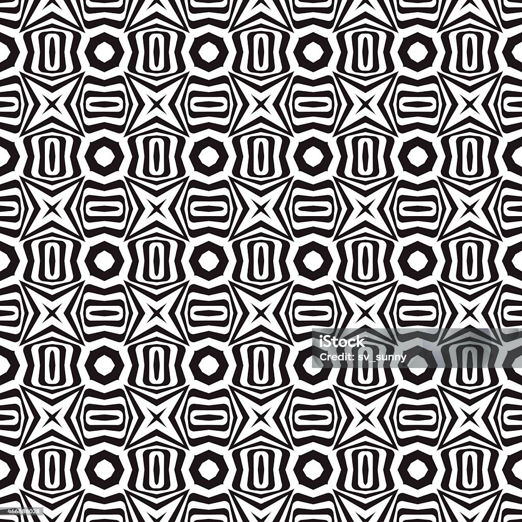 Abstract black and white textured geometric seamless pattern. Vector illustration Abstract black and white textured geometric seamless pattern. 2015 stock vector