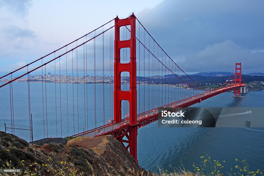 Golden Gate Bridge, San Francisco The Golden Gate Bridge of San Francisco, California, USA 2015 Stock Photo