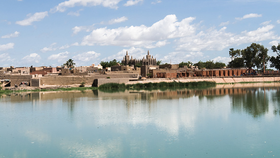 Djenne from the Niger River, Mali