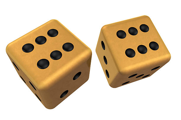 istock Pair of Gold Dice 466890131