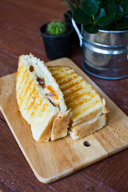 istock Egg salad sandwich with cucumber, chive and cream cheese 466896848