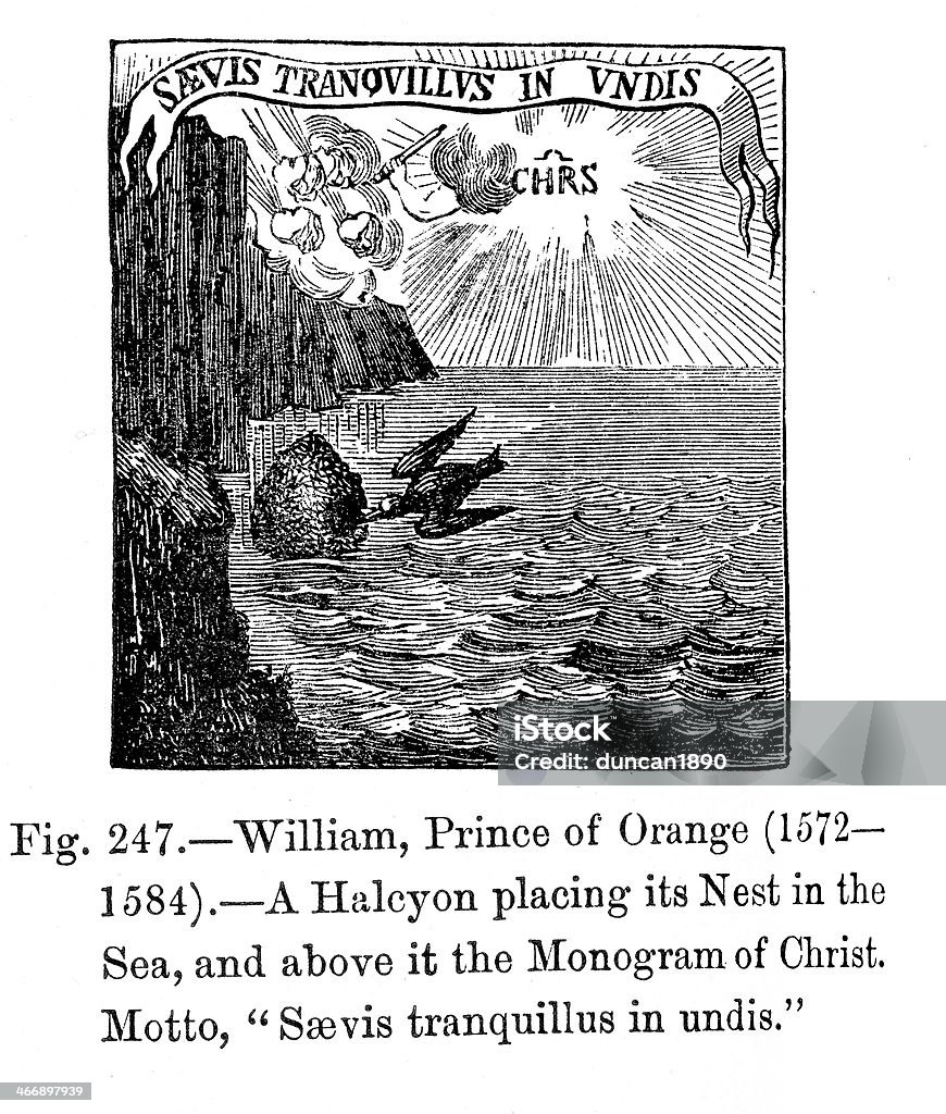 Символ-Уильям, принц оранжевый - Стоковые иллюстрации XVI век роялти-фри