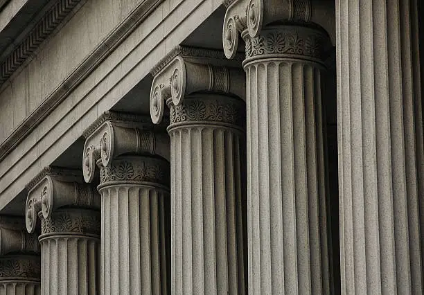 ionic columns, wall street