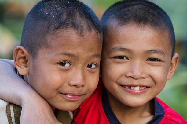 istock Two little friends hugging each other 466904251