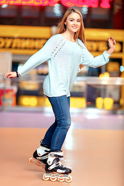 istock Beautiful girl on the rollerdrome 466911210