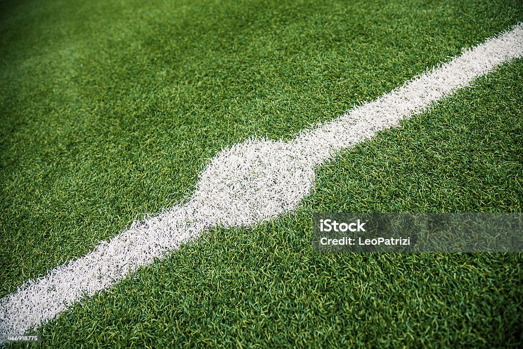 Soccer field Soccer field before a match. Circle Stock Photo