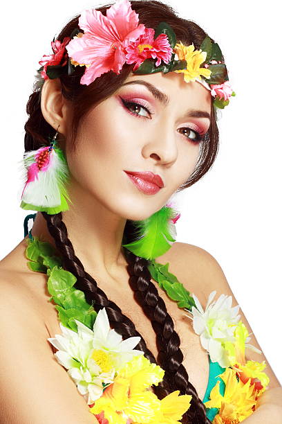 istock Hawaiian girl make up 466920792