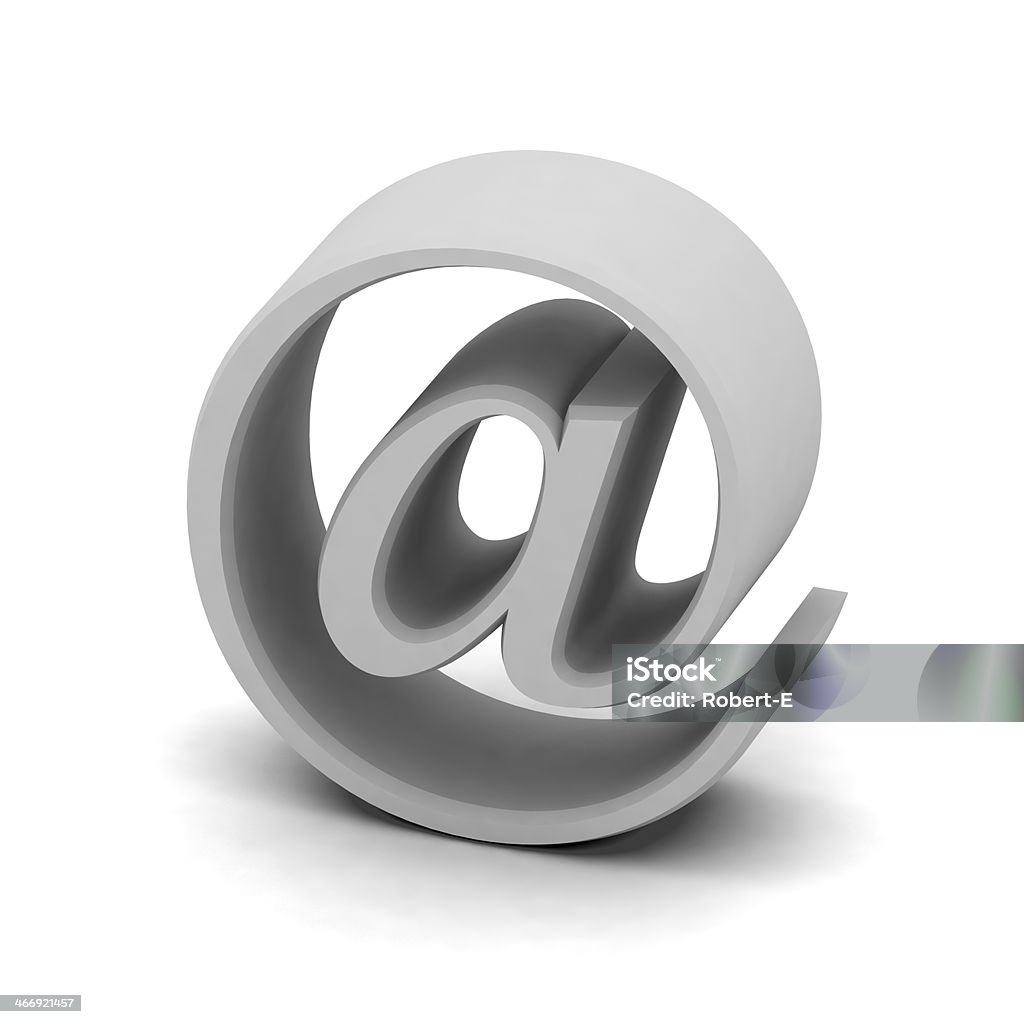 sign! sign of internet! 'at' Symbol Stock Photo